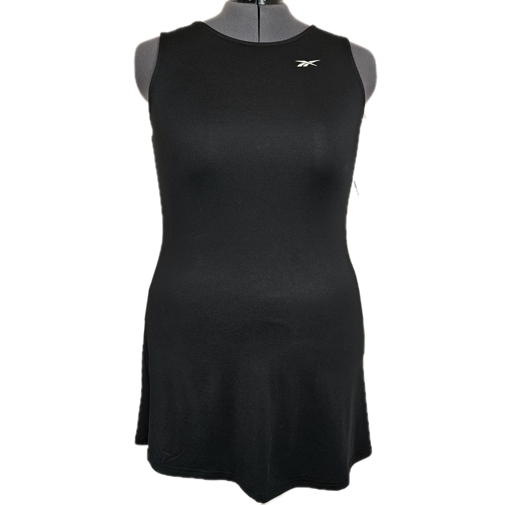 Reebok Black Athletic Dress Women's XL Twist Back Athleisure Stretch Comfort NWT